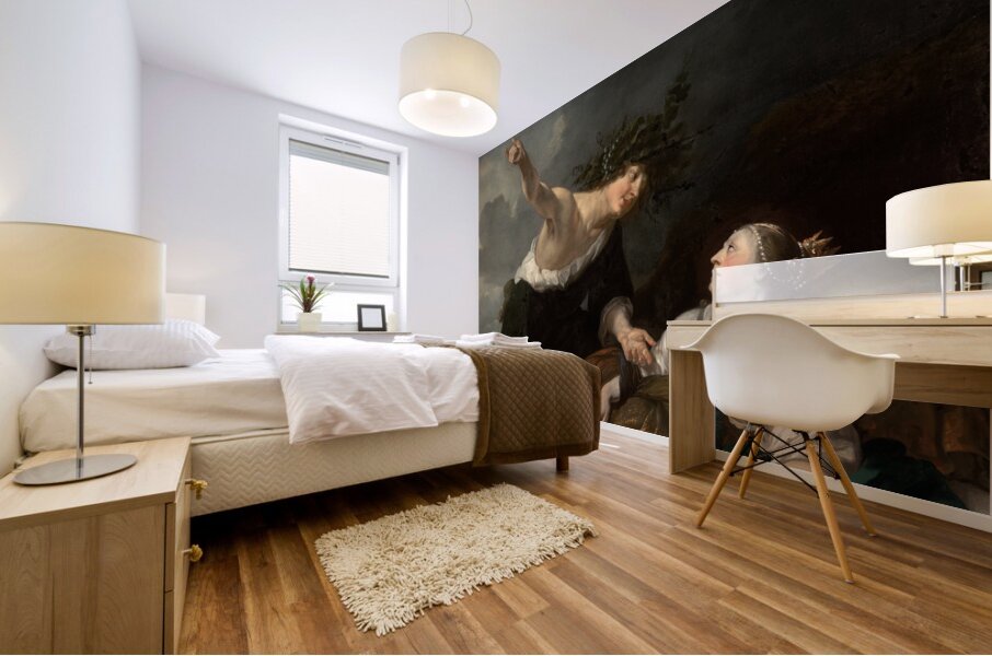 Bacchus And ariadne [1650] by Jacob Van Loo [1614–1670] Mural print