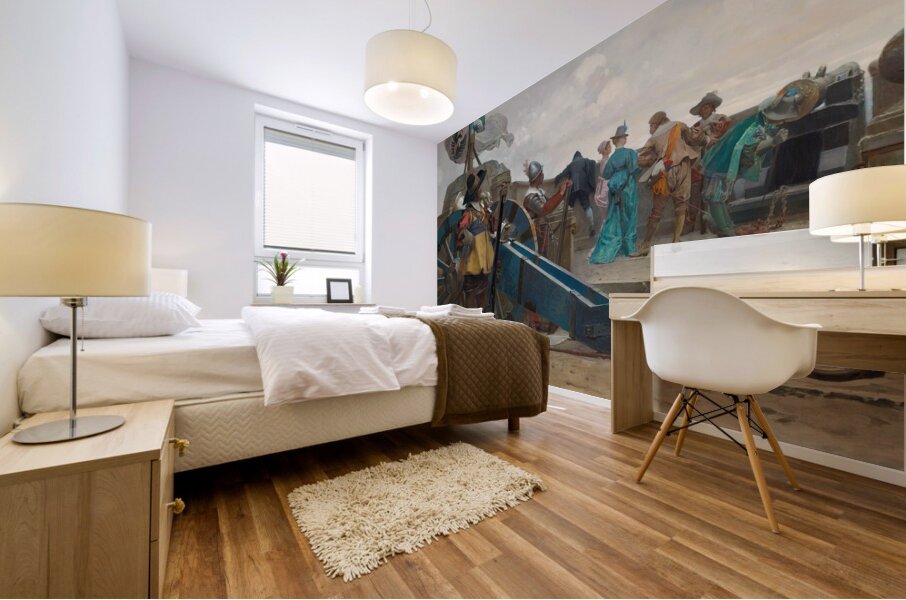 On The Ramparts [1867] by Jehan Georges Vibert [1840–1902] Mural print