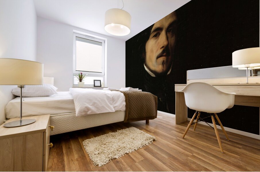 Portrait d’Eugène Delacroix [1798–1863]. Peintre [1840] by Emile Champmartin [1797–1883] Mural print