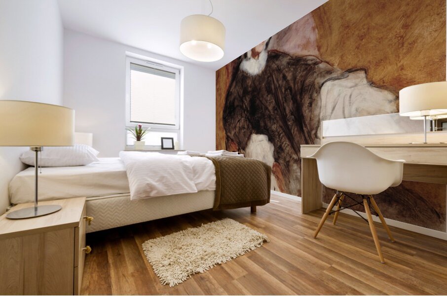 Portrait de la Reine Marie–Amélie en deuil [1857] by Ary Scheffer [1795–1858] Mural print