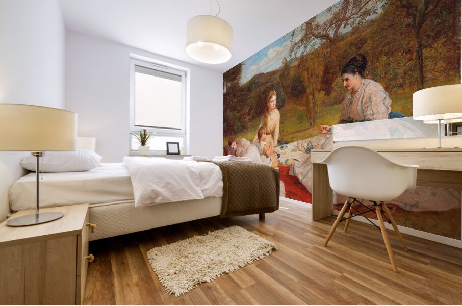 The Picnic [1870] by James Archer [1822–1904] Mural print