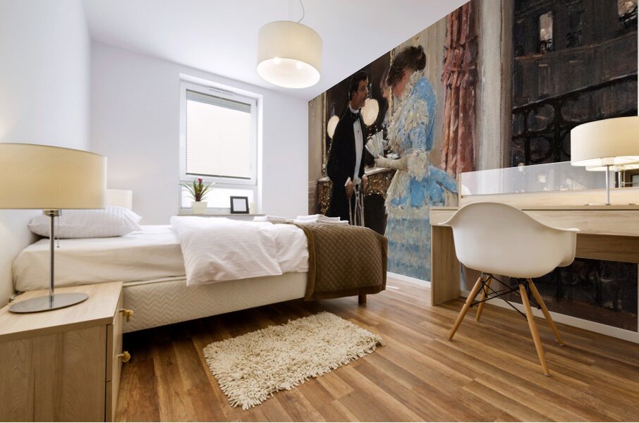 La Conversation by Jean Béraud [1849–1935] Mural print