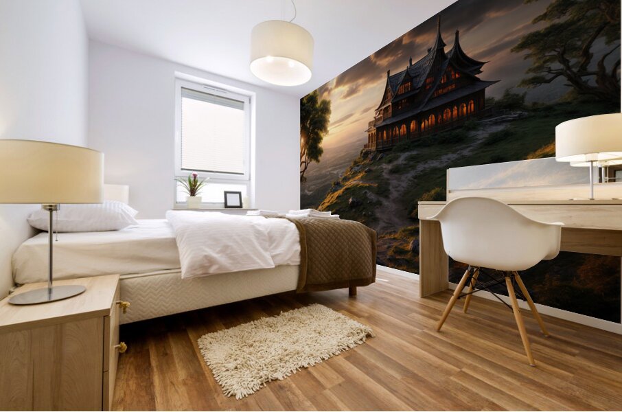 Dramatic Sunset  Mural print