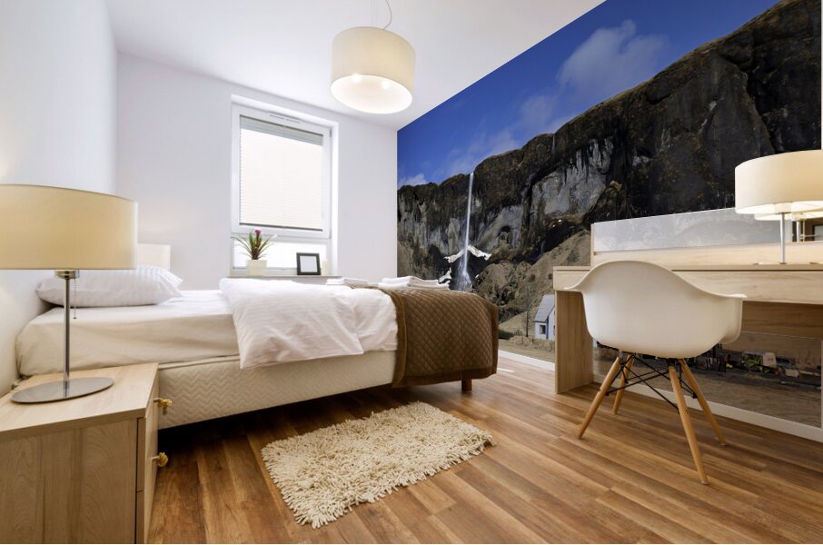 Waterfall Iceland Mural print