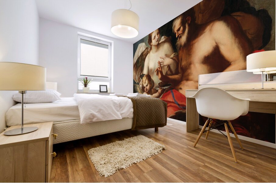 Venus and Cupid. Jupiter and Mercury [17th Century] by Venetian School [16th–20th Century] Mural print