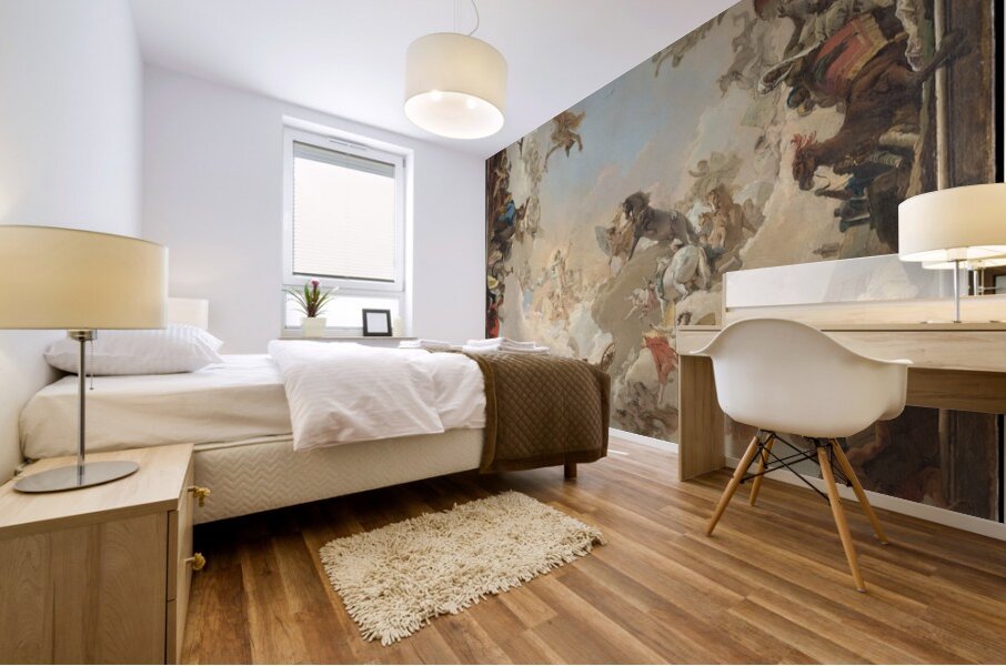 Allegory of The Planets and Continents [1752] by Giovanni Battista Tiepolo [1696–1770] Mural print