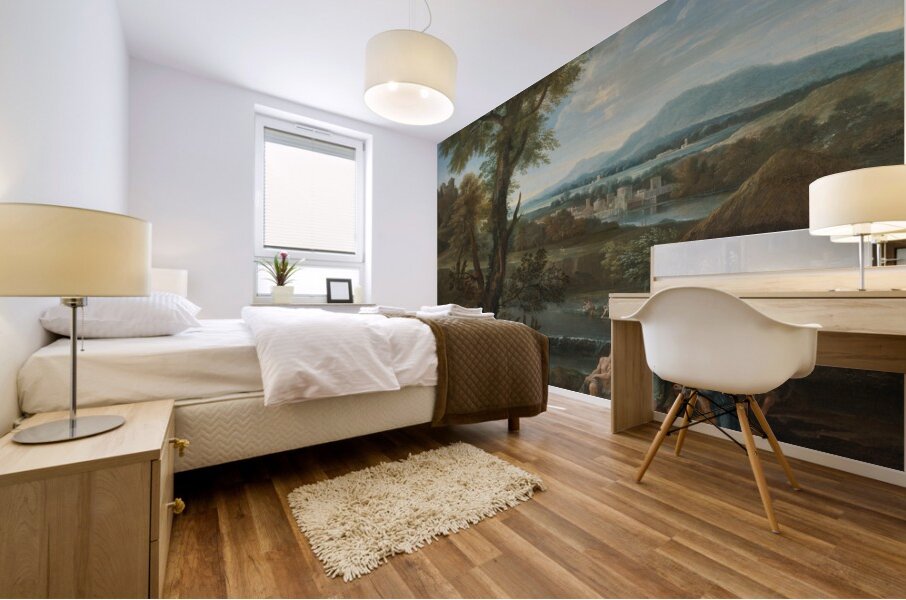 Polycrates Finding His Ring In The Fish [17th Century] by Roman School [16th–20th Century] Mural print