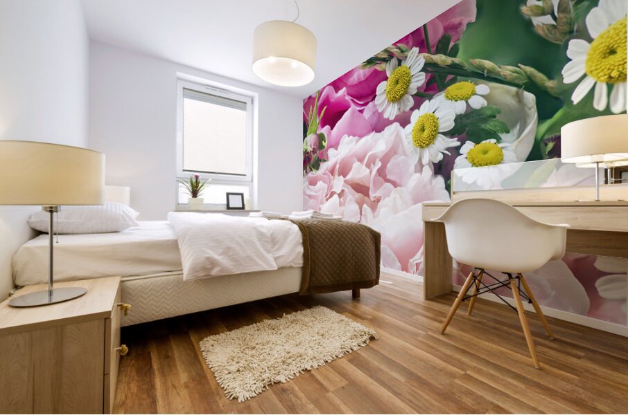 Abundant flowers Mural print