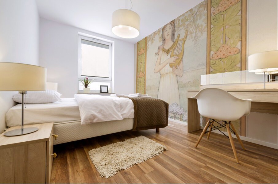 Les Melodies [1904] by Louis Felix Bigaux [1850–] Mural print