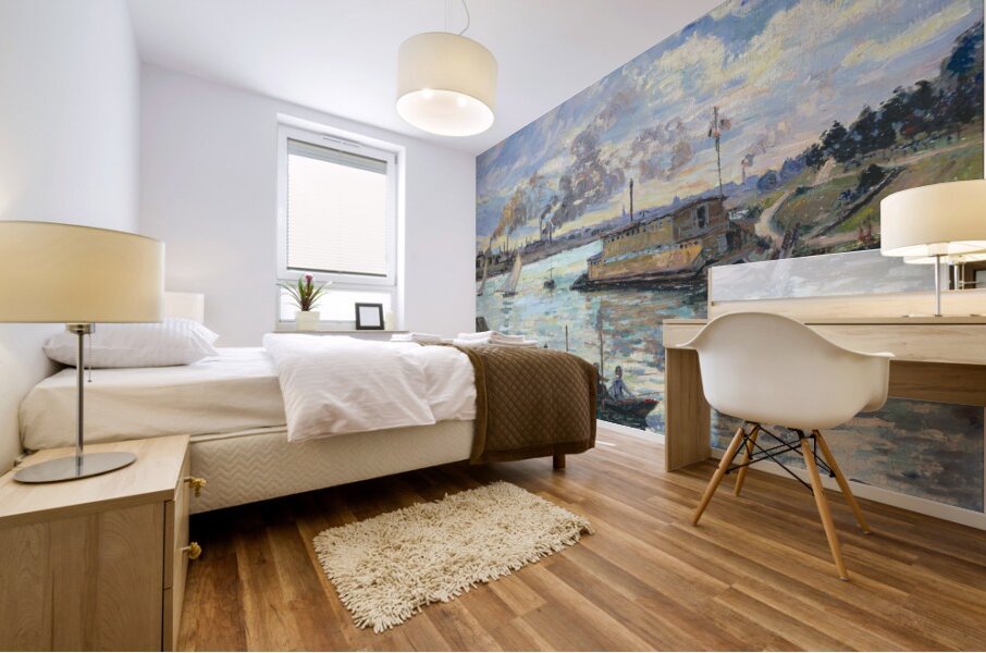 River Scene by Armand Guillaumin [1841–1927] Mural print