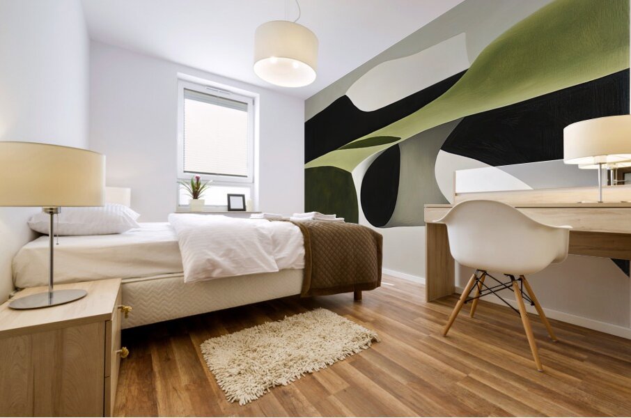 Abstract Forms Interplay 7P3H2N 58 Mural print