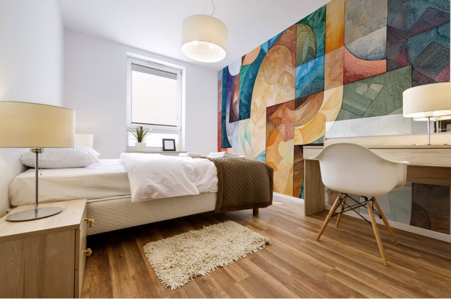 Abstract Interplay 79H2P4 45 Mural print