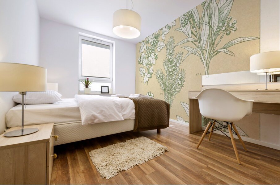 Leaves from Nature No.7 [1856] by Owen Jones [1809–1874] Mural print