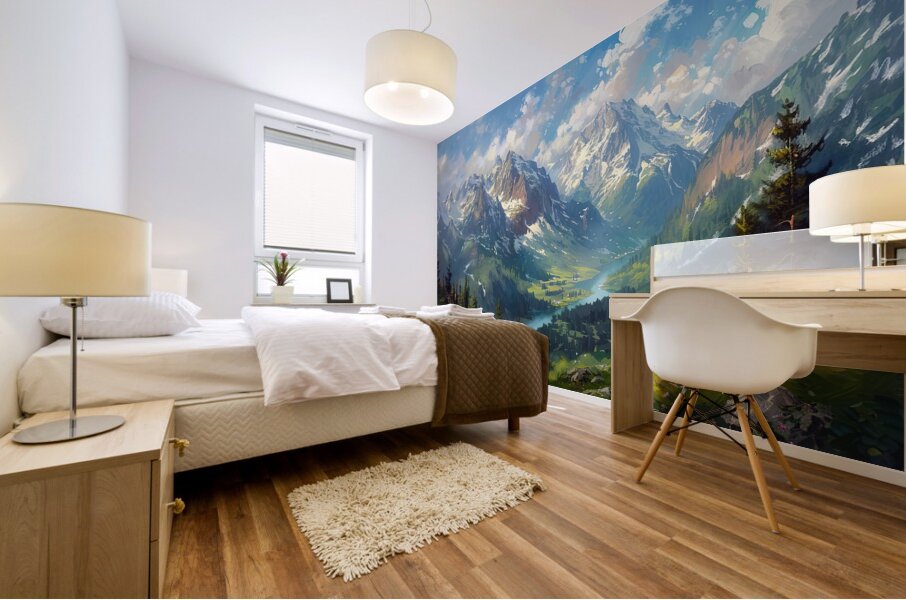 Alpine Valley Vista H29NJP 55 Mural print