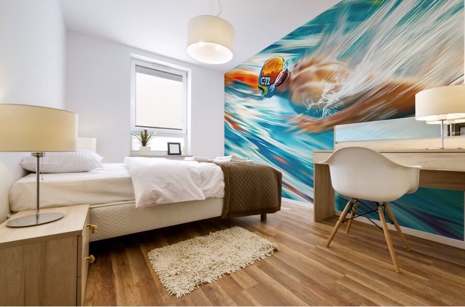 Aquatic Momentum 2P9H7N 47 Mural print