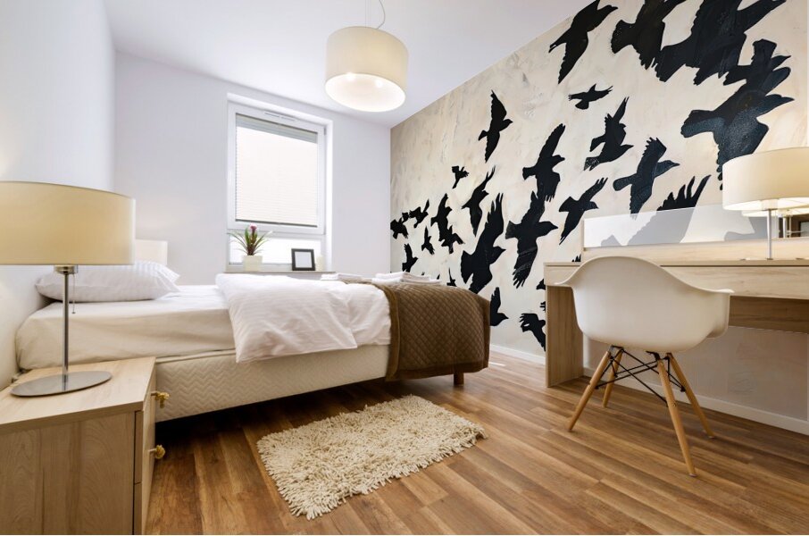 Ascent of Ravens 7P3H9N 45 Mural print