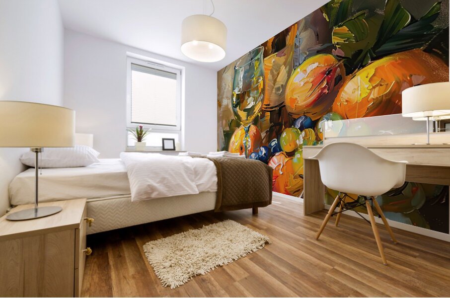 Autumn Harvest Still Life H2N3P9 55 Mural print