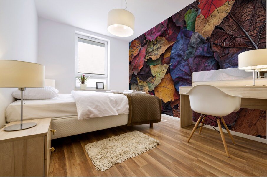Autumn Leaves Symphony 2P3H9N 55 Mural print