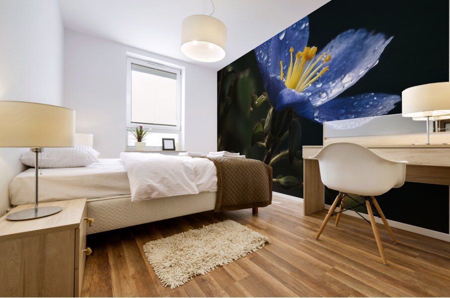 Blue Flower Mural print