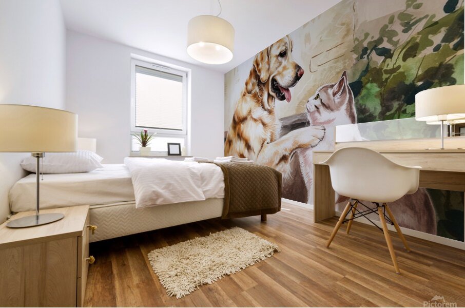 The painting radiates a palpable warmth evoking emotions of desire longing and an unspoken ache for what lies just out of reach. Mural print