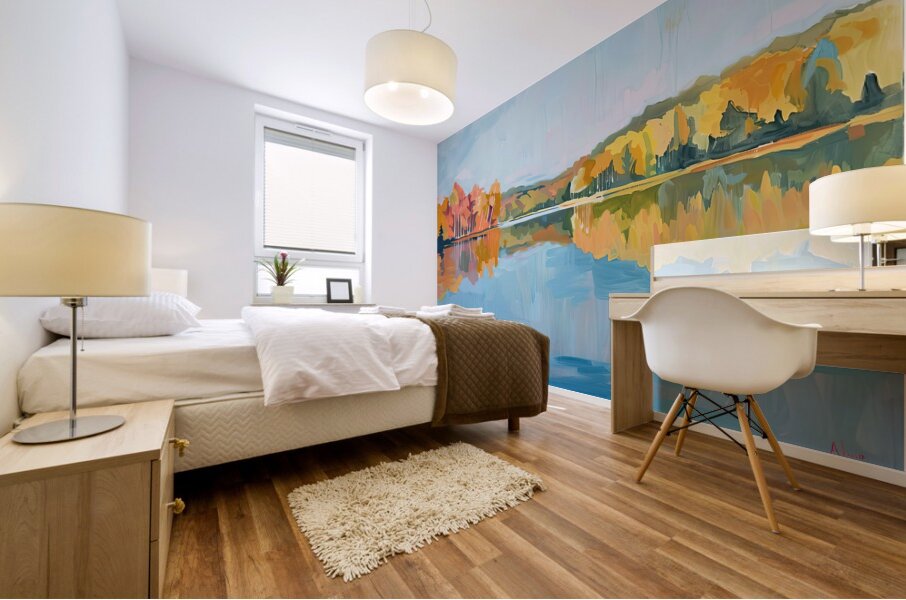 Autumn Reflections 92DH3B 51 Mural print