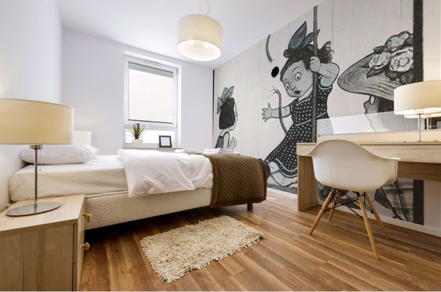 The Hole Book pl 03 [1908] by Peter Newell [1862–1924] Mural print