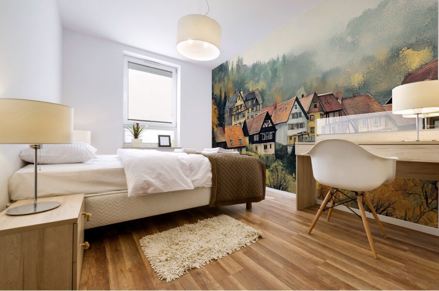 Autumn Village Charm 29HBCJ 62 Mural print