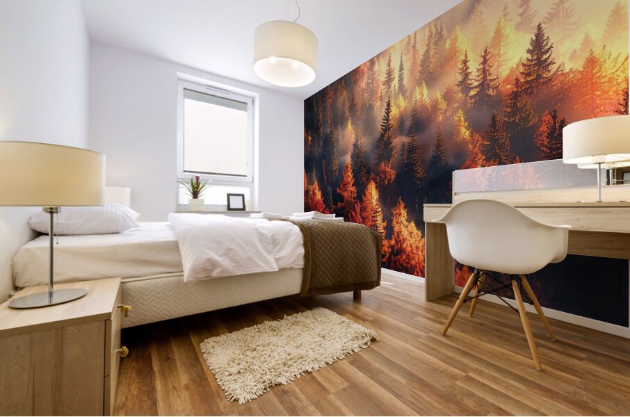 Autumn Whispers H7P3N2 57 Mural print