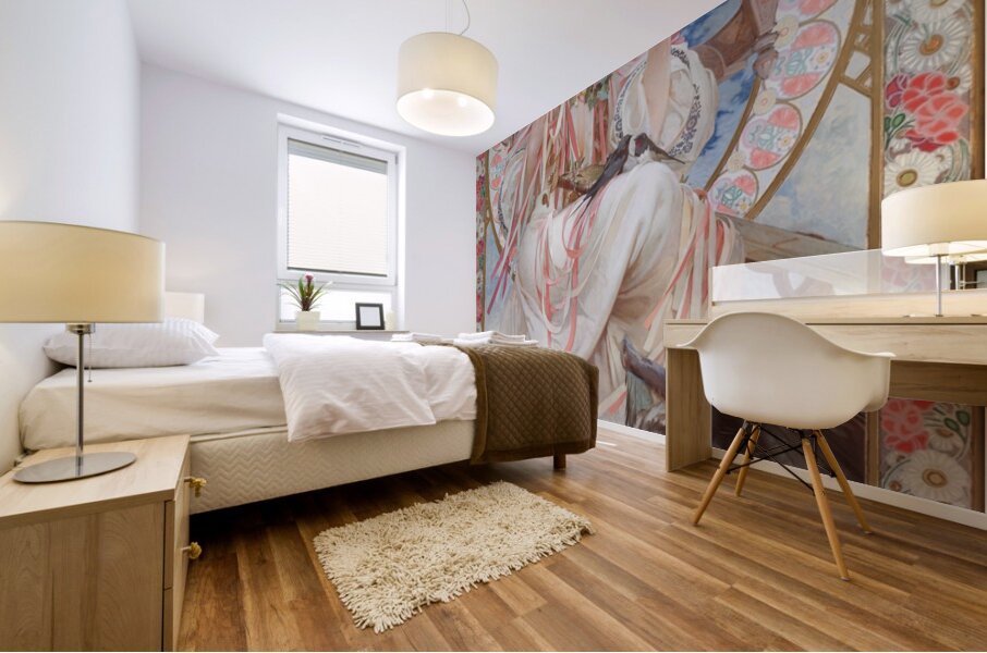 Portrait Of Josephine Crane–Bradley As Slavia [1908] by Alphonse Mucha [1860–1939] Mural print