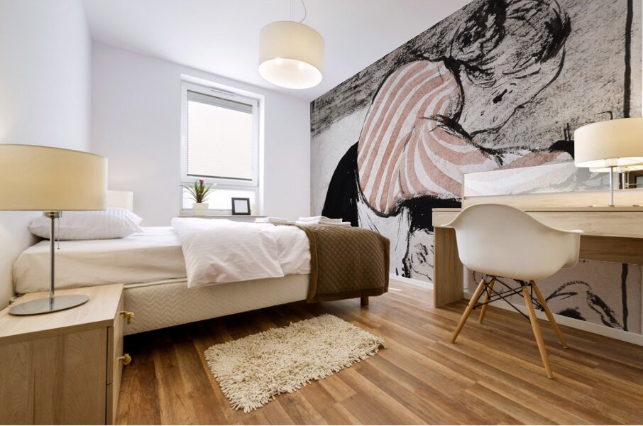 Old woman setting the table by Édouard Vuillard [1868–1940] Mural print