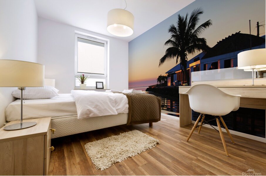 Purple Morning Mural print