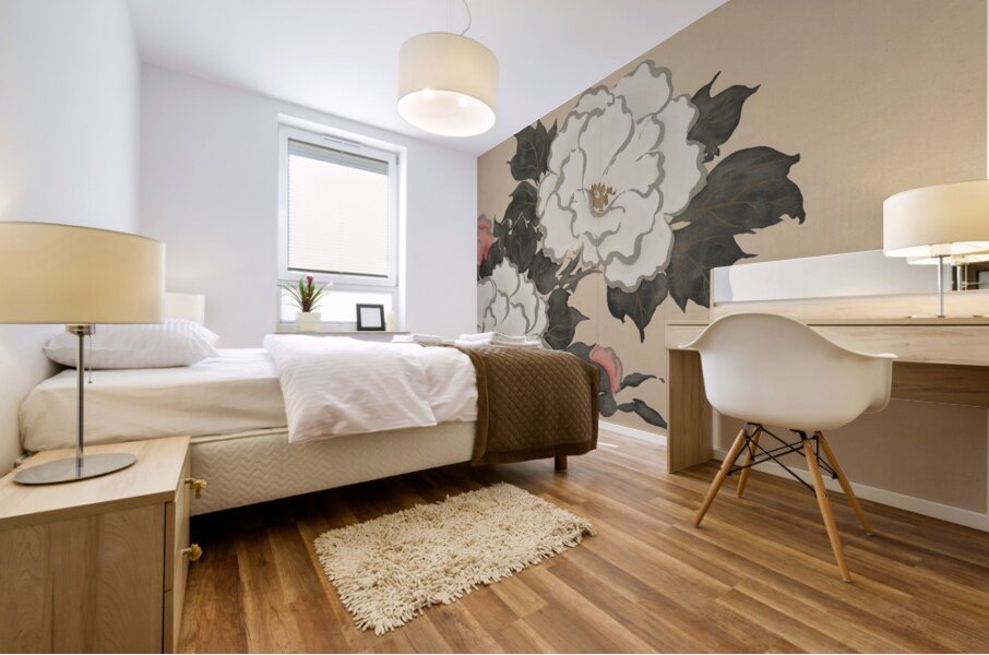 Peonies [Fukamigusa] [1909–1910] by Kamisaka Sekka [1866–1942] Mural print