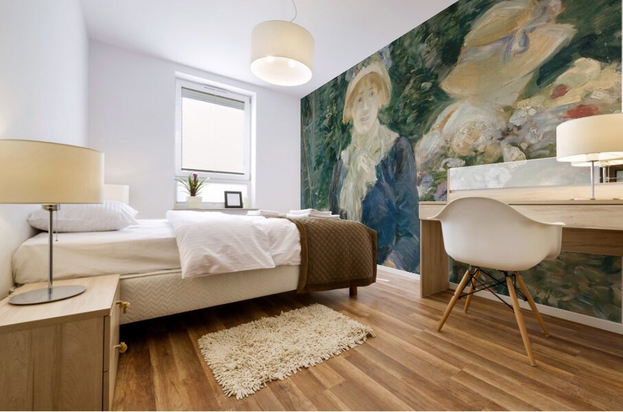 Woman in a Garden [1882–83] by Berthe Morisot [1841–1895] Mural print