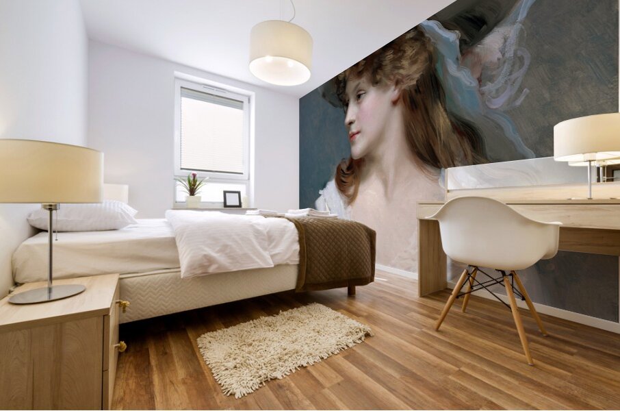 Woman In White [c. 1880] by Raimundo de Madrazo y Garreta [1841–1920] Mural print