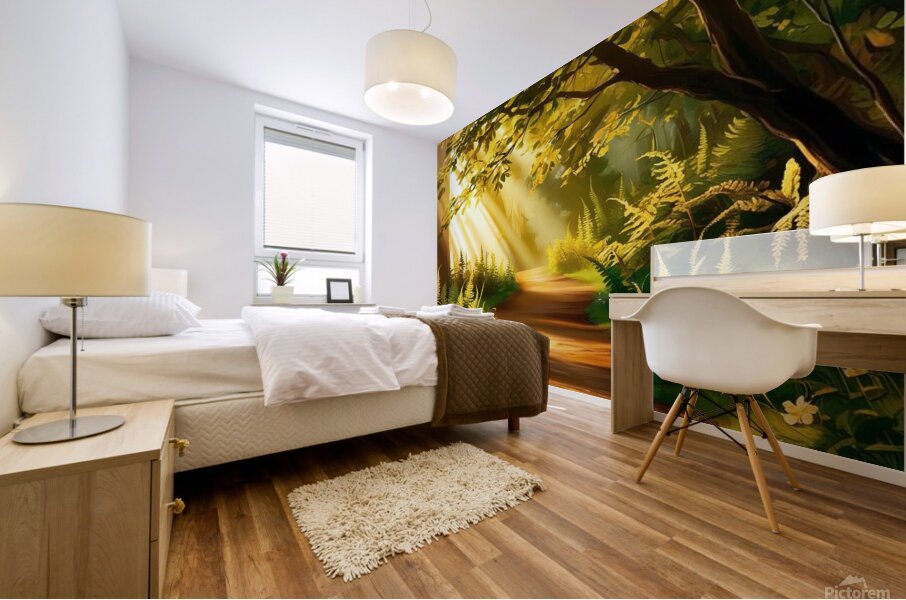 The path to the light 1 Mural print