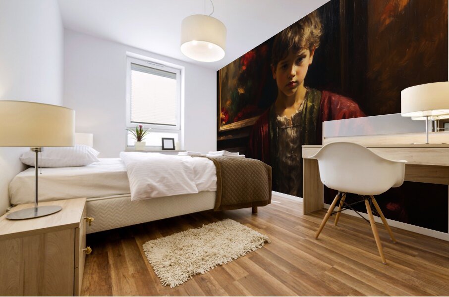 The Youthful Painter Mural print