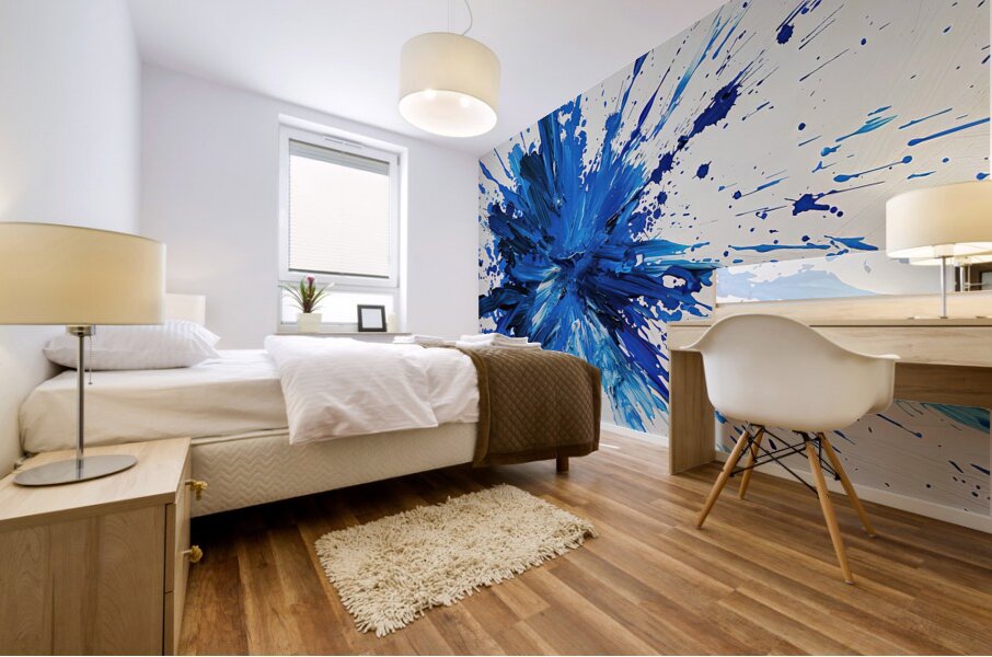 Azure Explosion H3C9N2 58 Mural print