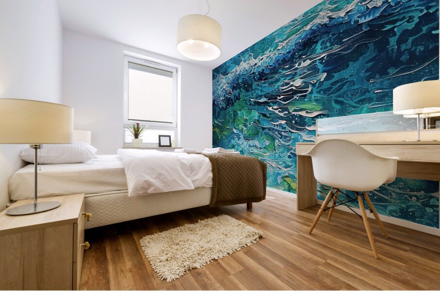Azure Ocean Waves H29P3 65 Mural print