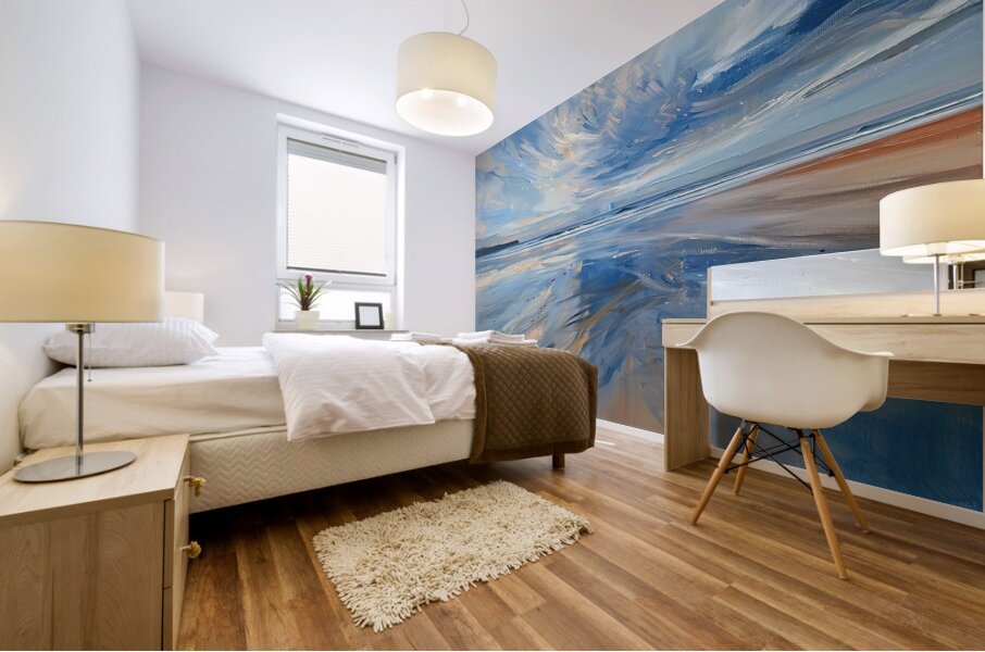 Azure Seascape Glow 2Y9CHJ 55 Mural print