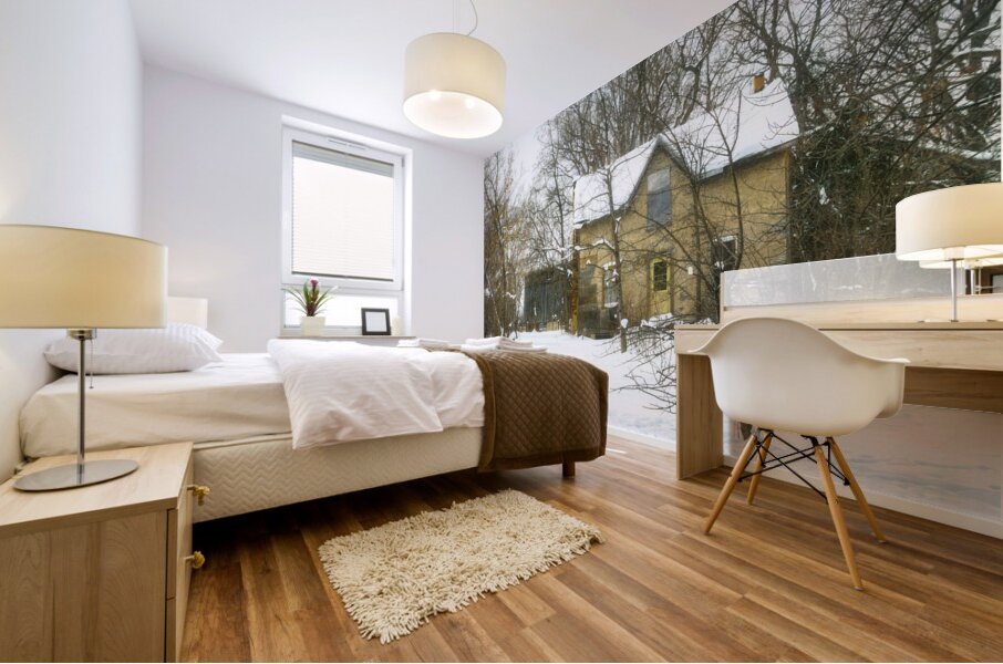 Yellow House Where Leroy Lived Mural print