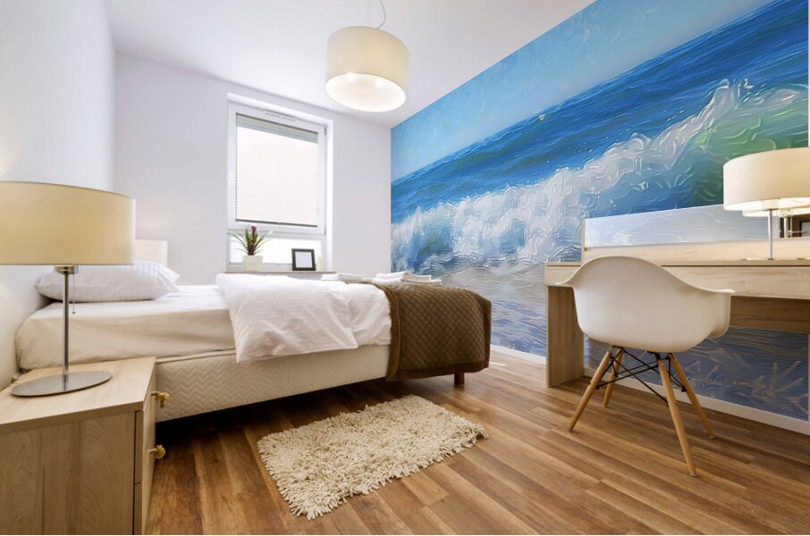 Azure Waves Embrace H29P3N 45 Mural print