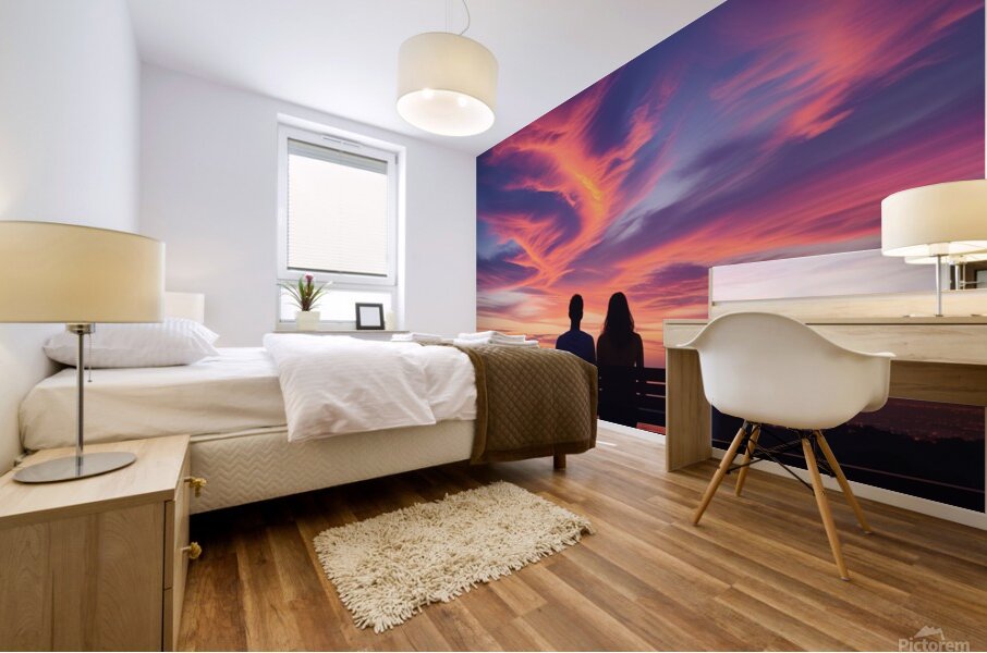 Sunset and twilight Mural print