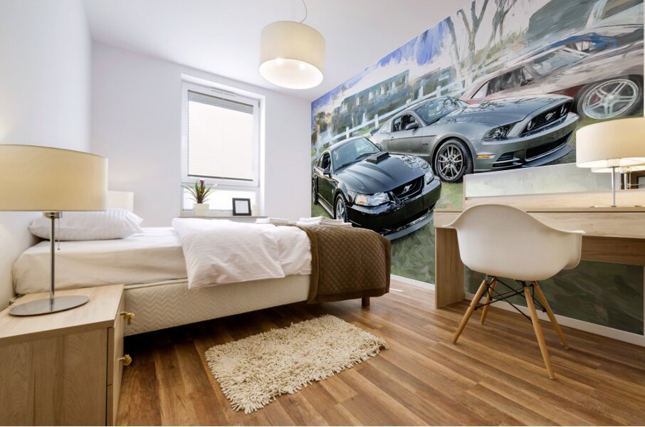 2004 Black Ford Mustang Mach 1 40th Anniversary X140 1 Mural print