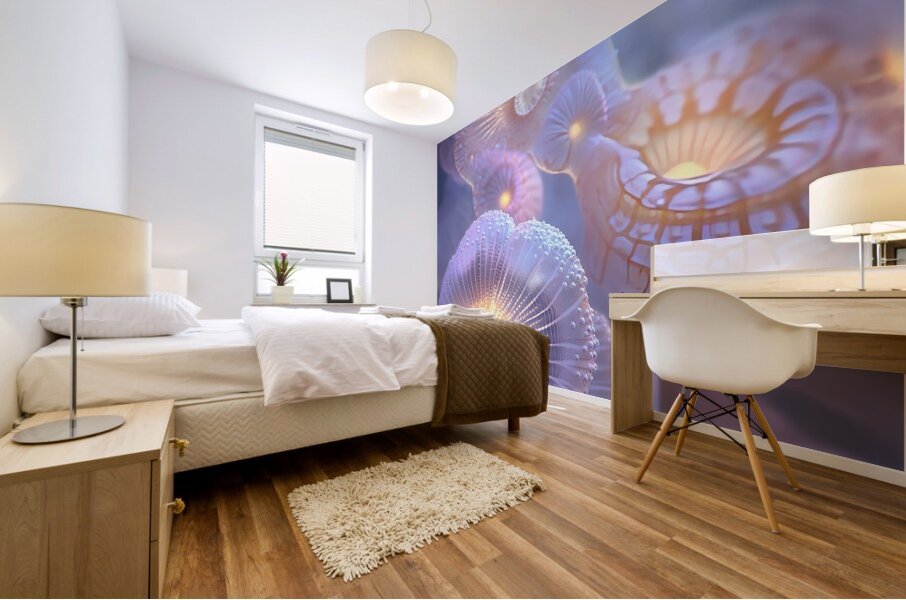 Bioluminescent Bloom 792HKJ 62   Copy Mural print