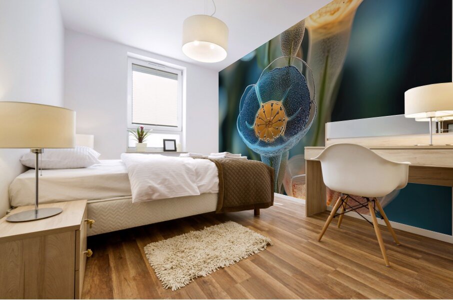 Bioluminescent Flora 2Y9H7N 62 Mural print