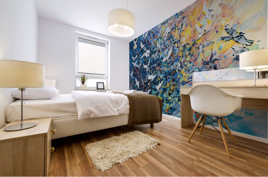 Birds Take Flight 7892AB 52 Mural print