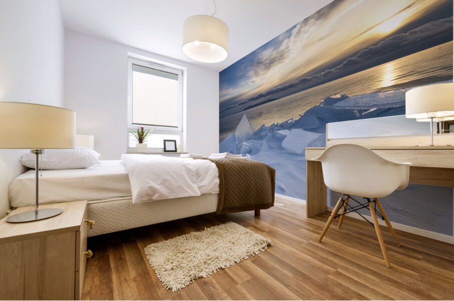 Ice and Snow Mural print