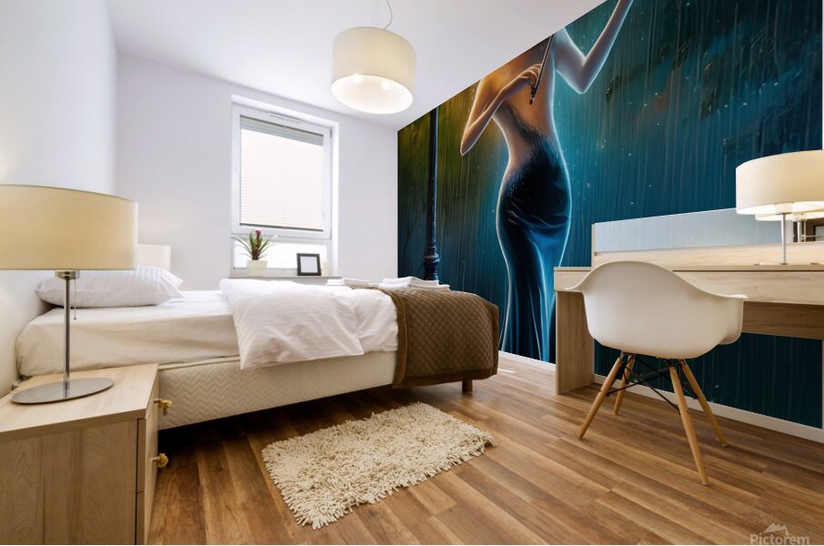 The Nocturnal Violinist Mural print