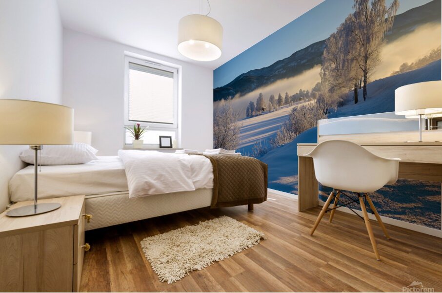 Norway Fresh Snow Mural print