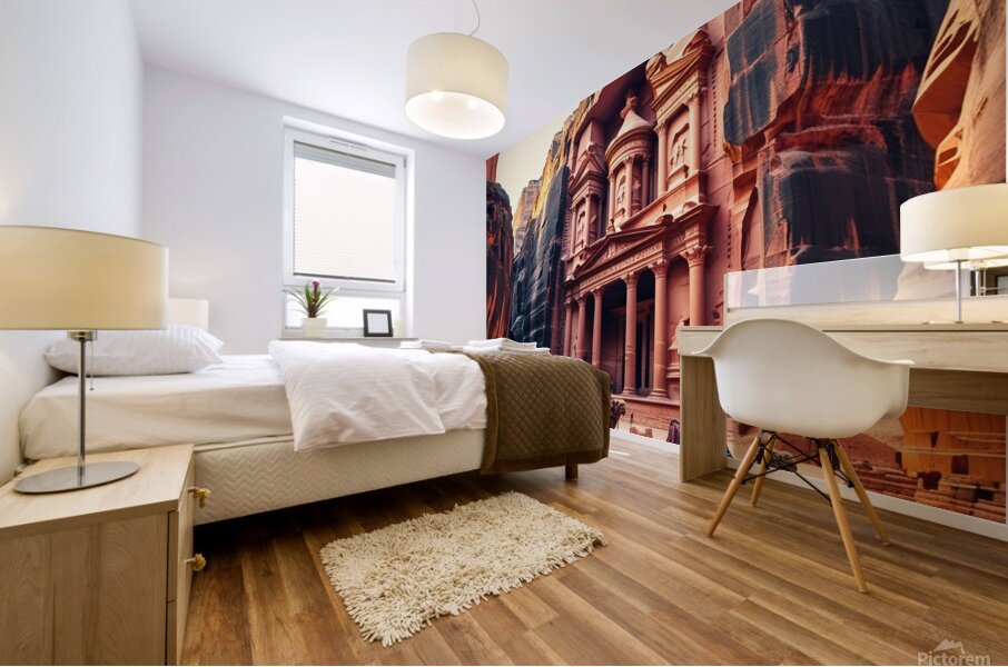 The Rose City Petra one of the wonders of the world Mural print